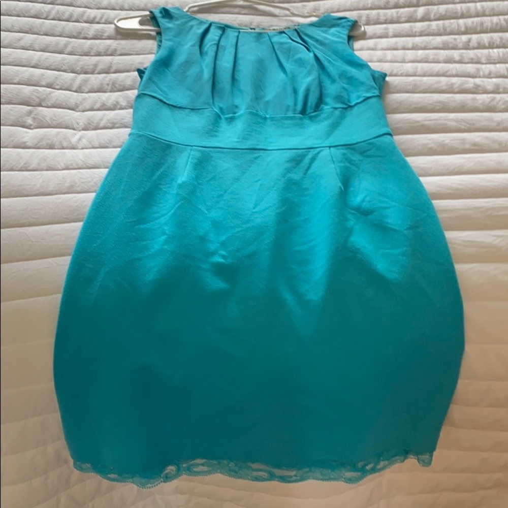 Turquoise Trina Turk shift dress